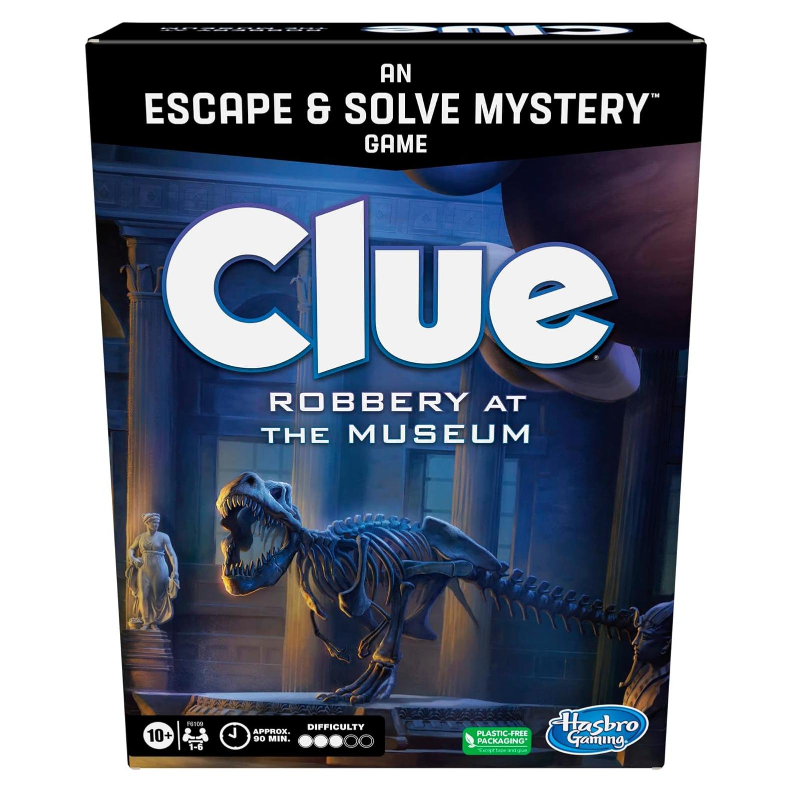 Juego de Mesa Clue Hasbro Robo en el Museo 1-6 Jugadores