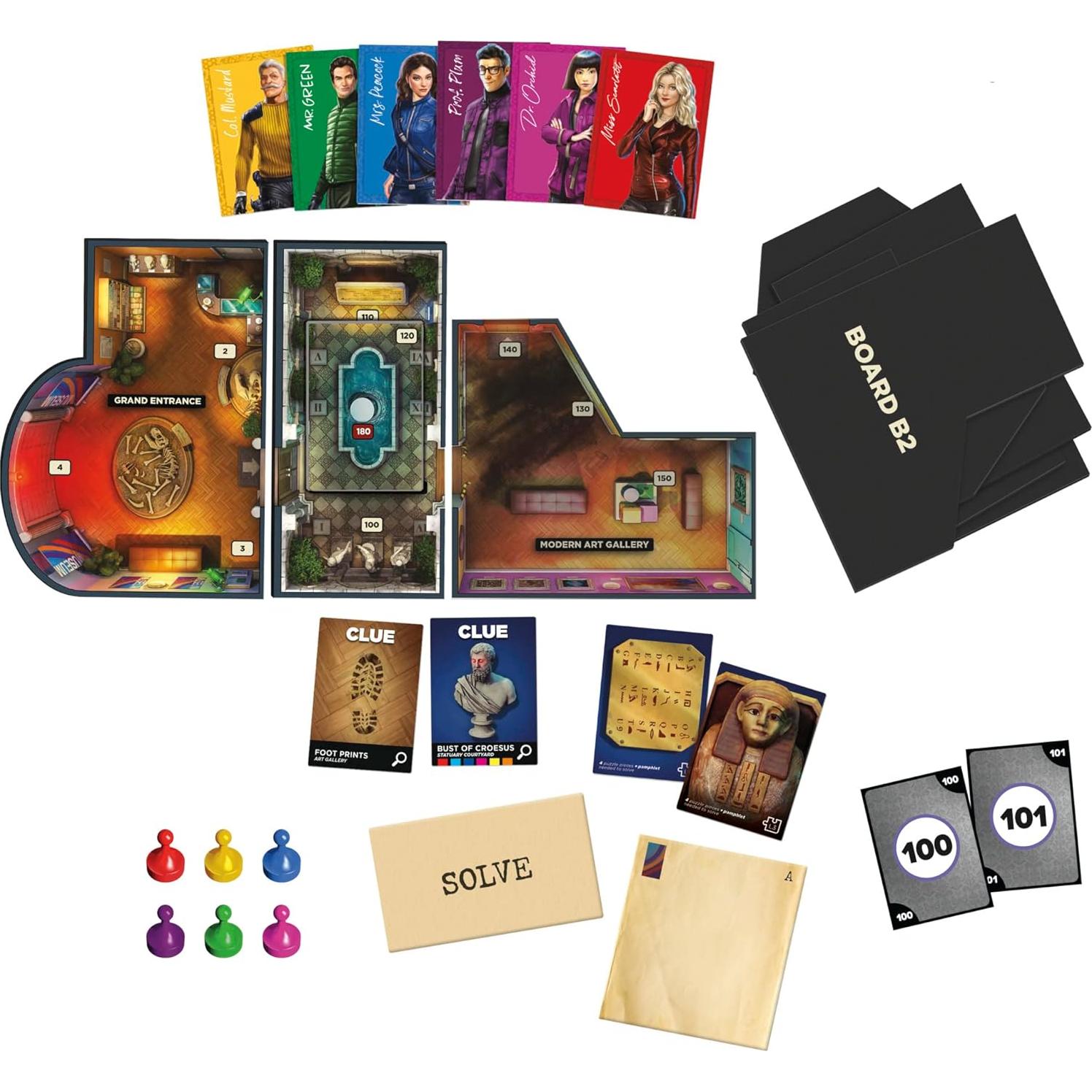 Juego de Mesa Clue Hasbro Robo en el Museo 1-6 Jugadores