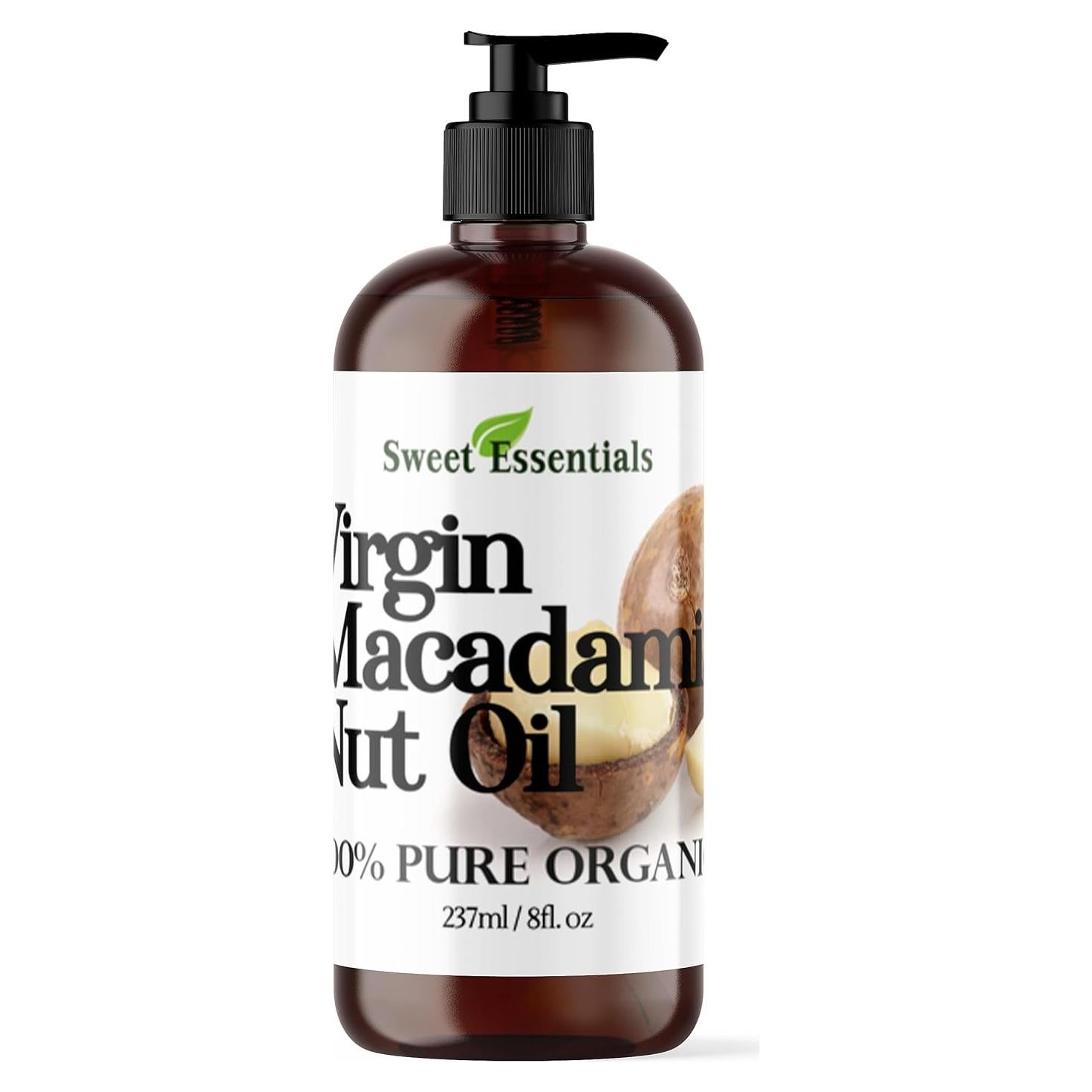 Aceite de Nuez de Macadamia Orgánico Sweet Essentials 240ml