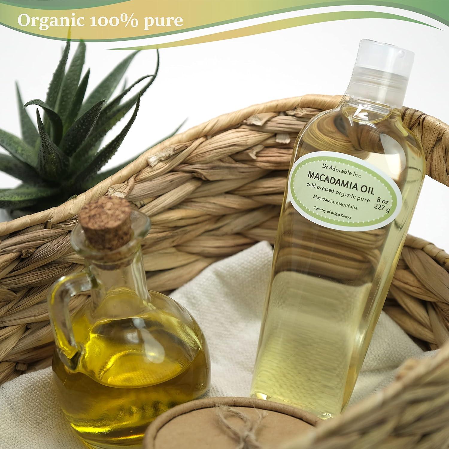 Aceite de Nuez de Macadamia Dr Adorable 236 ml Orgánico Puro