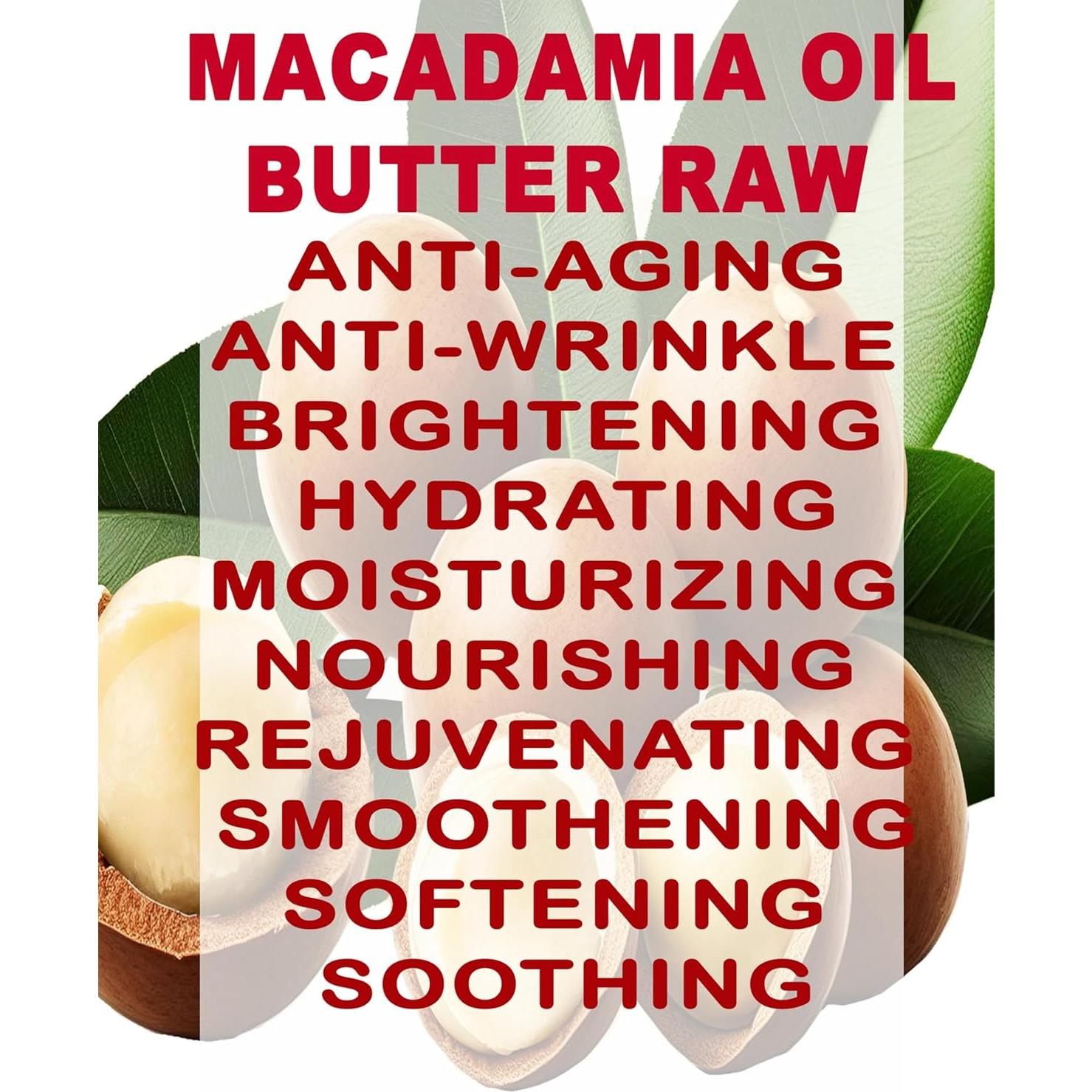 Manteca de Aceite de Macadamia 100% Pura Belleza Botánica 473 ml