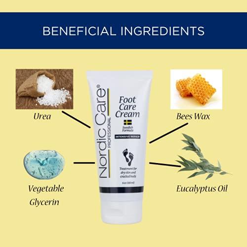 Paquete de Cuidado Corporal Nordic Care - 2 Cremas para Pies 170g y Loción 85g