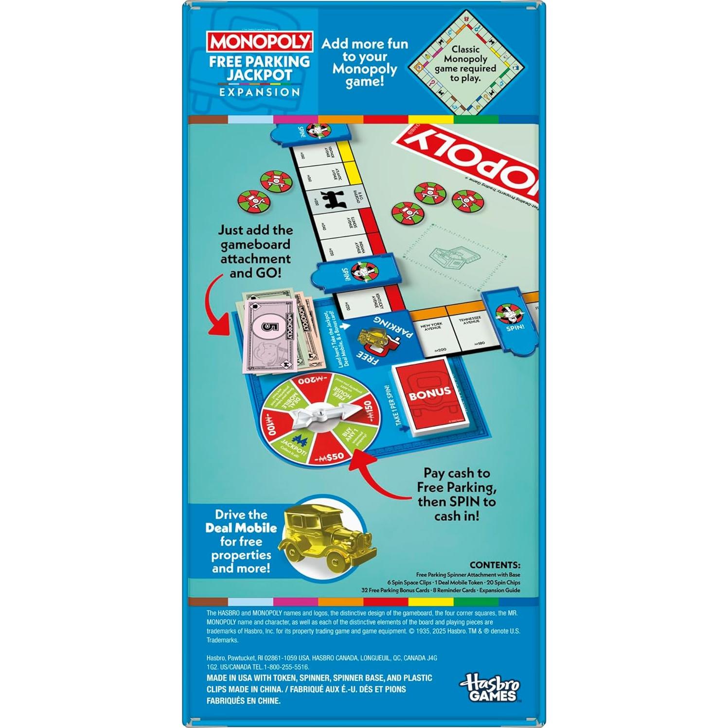 Monopoly Expansión Jackpot Estacionamiento Gratis | Hasbro
