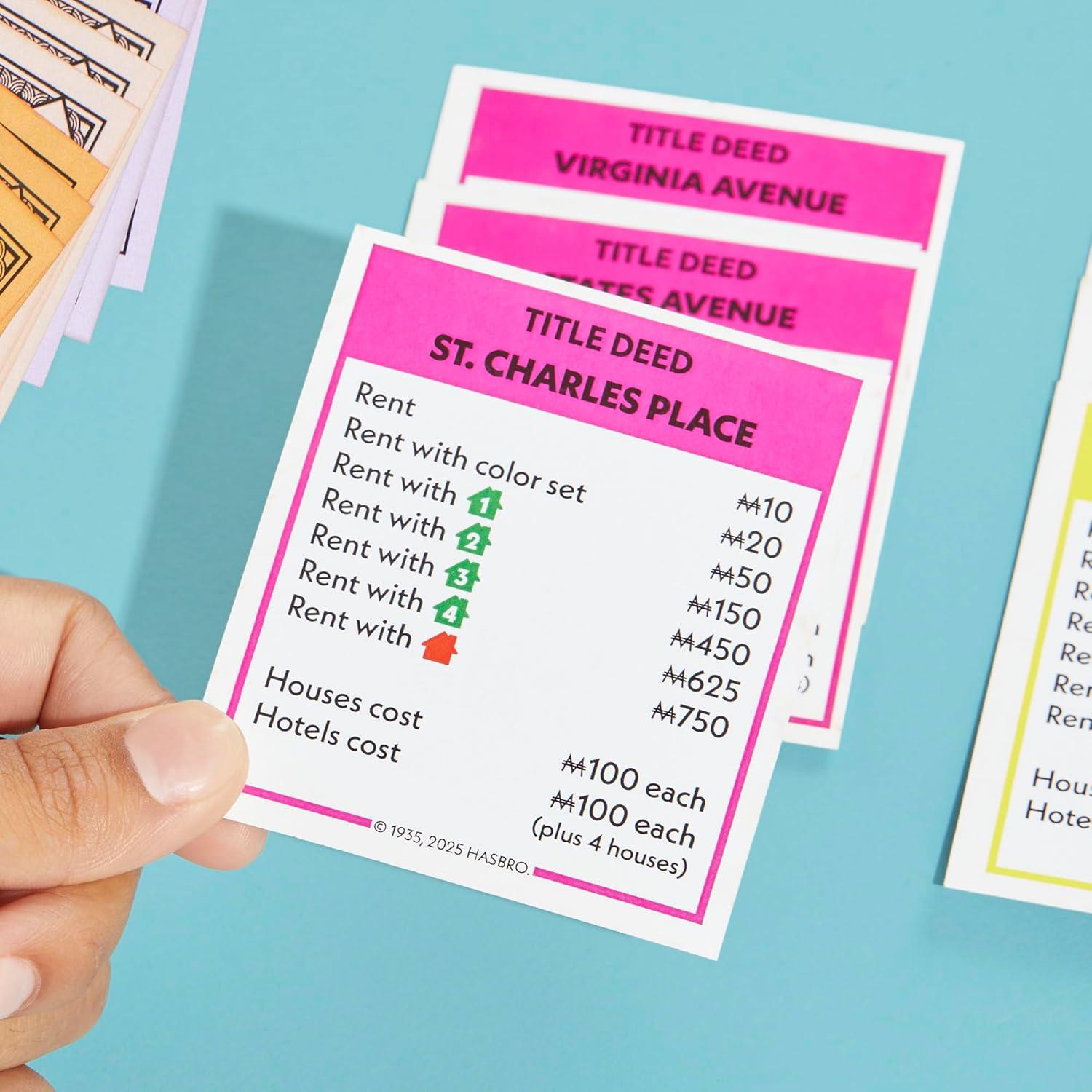 Juego de Mesa Monopoly Hasbro Clásico con Bandeja 2-6 Jugadores