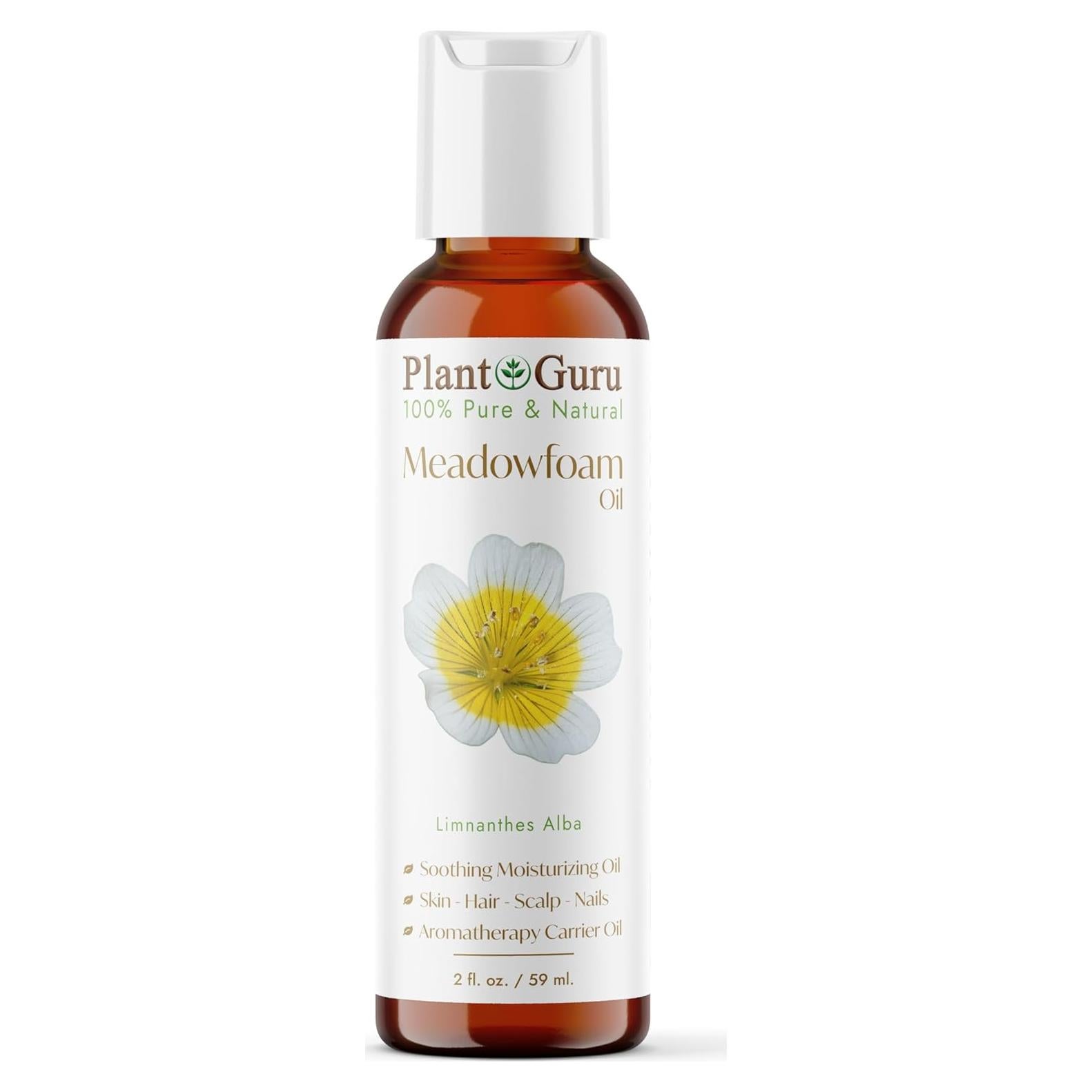 Aceite de Meadowfoam 60 ml Prensado en Frío 100% Puro Natural