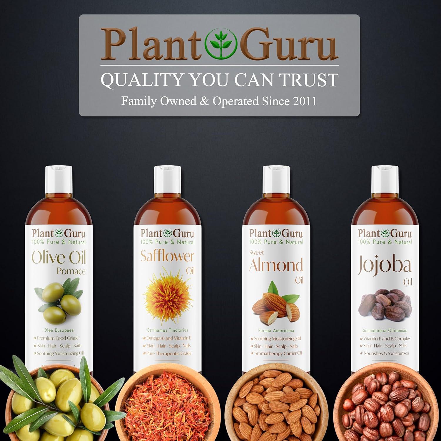 Aceite de cártamo 118 ml Plant Guru - 100% puro y prensado en frío