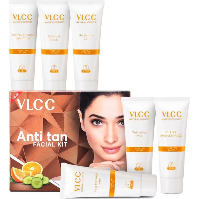 Kit Facial Anti Bronceado VLCC 60g - Exfoliante e Hidratante