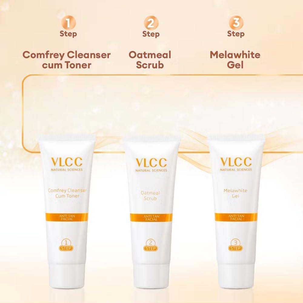 Kit Facial Anti Bronceado VLCC 60g - Exfoliante e Hidratante