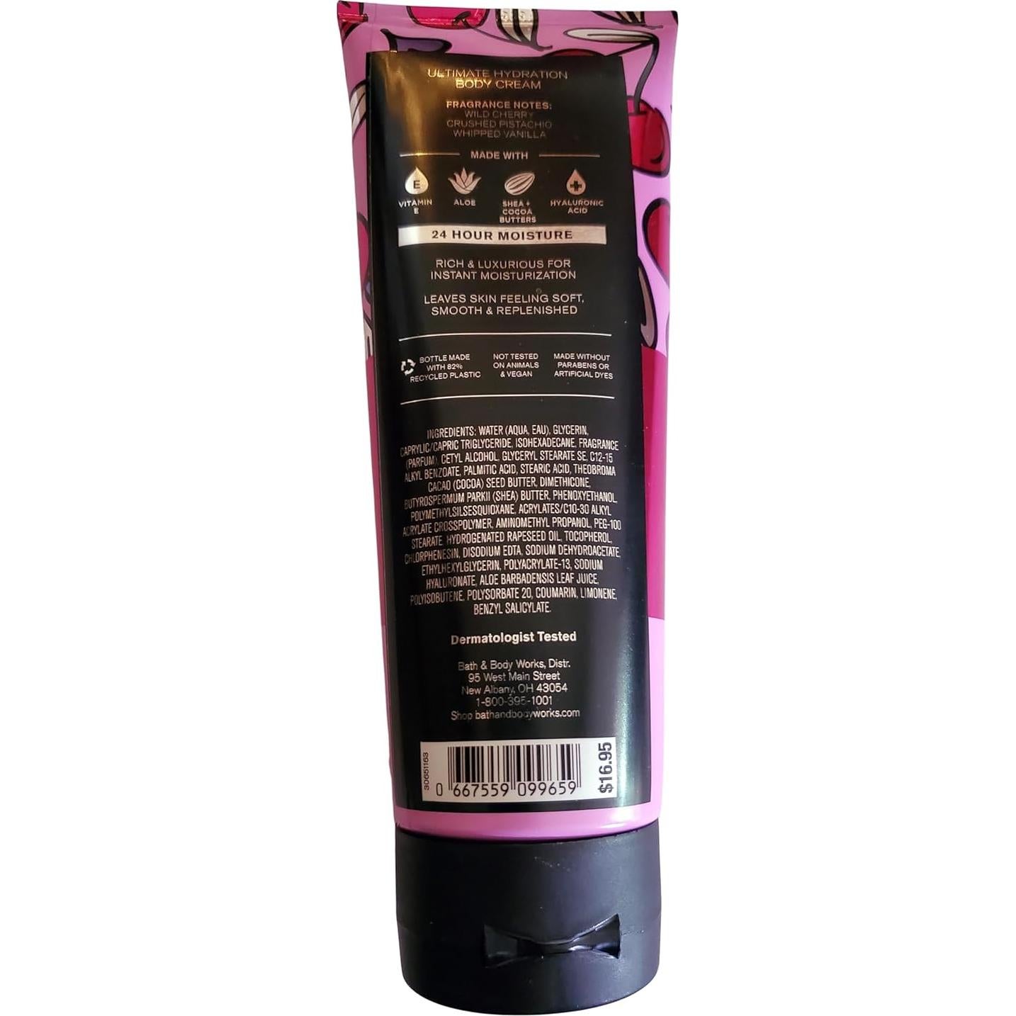 Crema Corporal Hidratante Bath & Body Works Cereza 226g