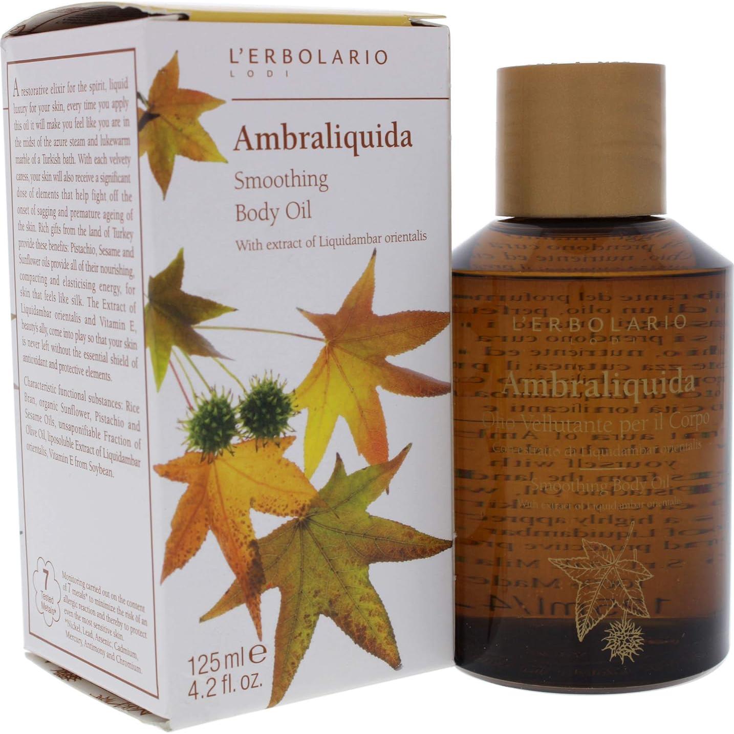 Aceite Corporal L'Erbolario Ambraliquida 120ml - Antienvejecimiento