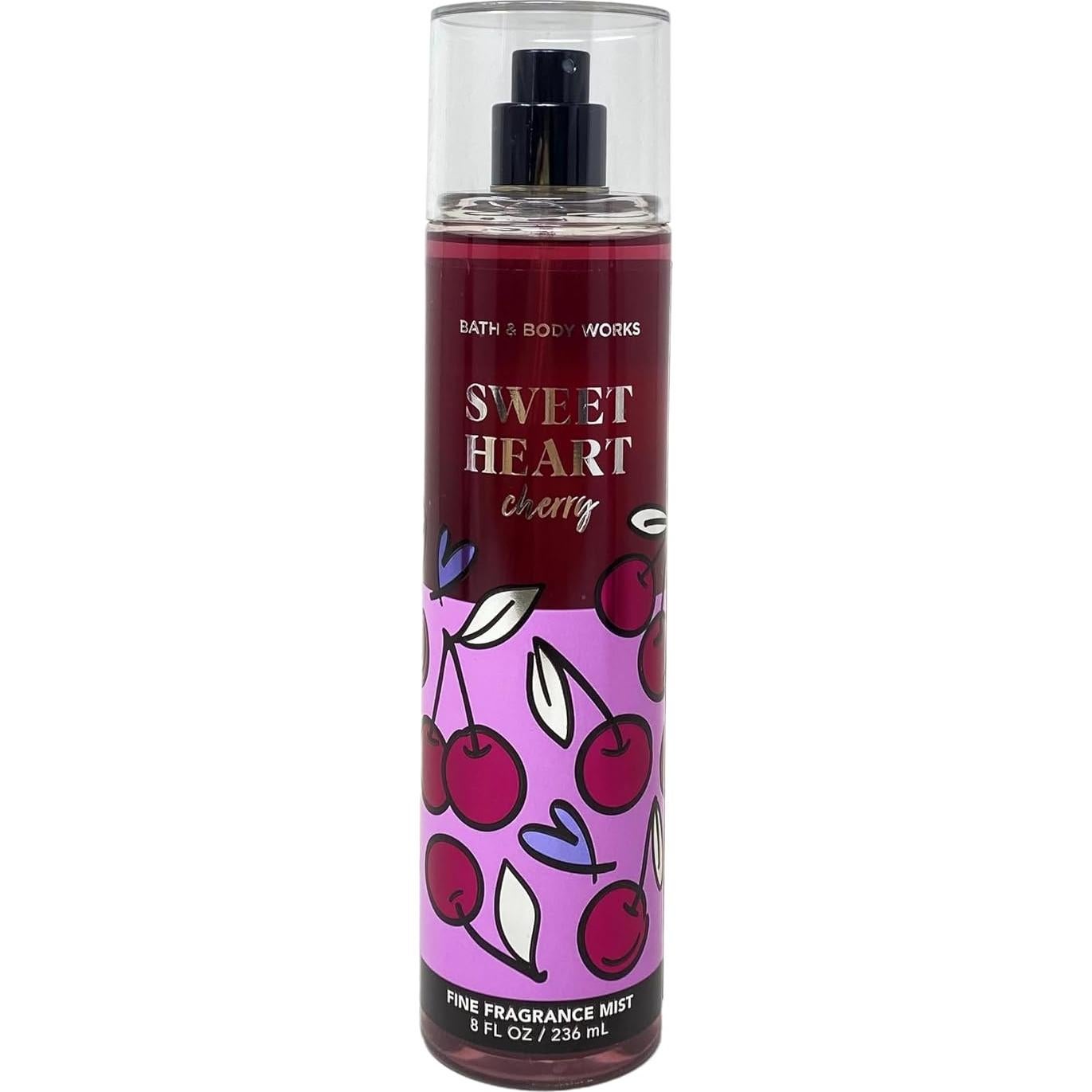 Conjunto de Regalo Sweet Heart Cherry Bath & Body Works 3 Piezas