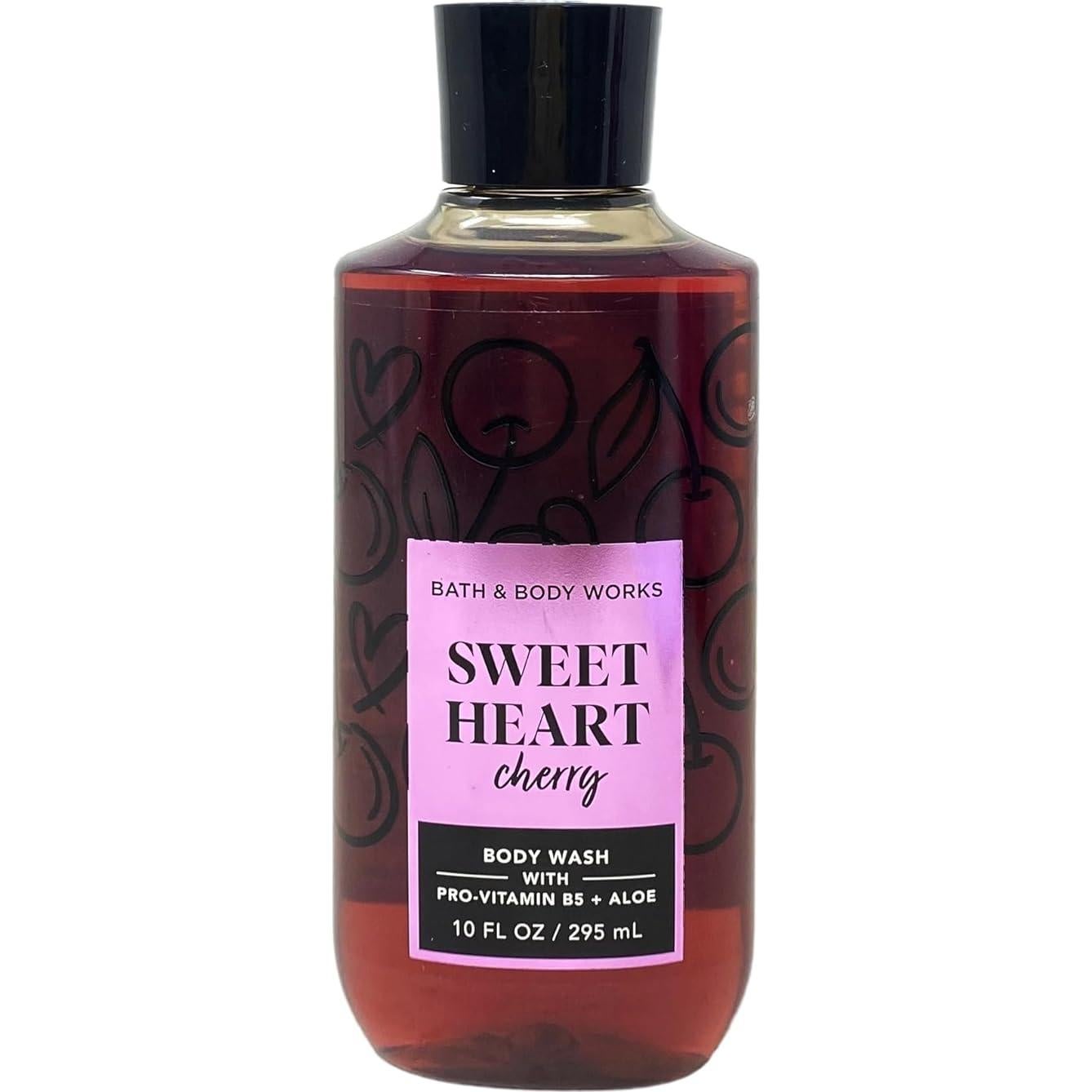 Conjunto de Regalo Sweet Heart Cherry Bath & Body Works 3 Piezas