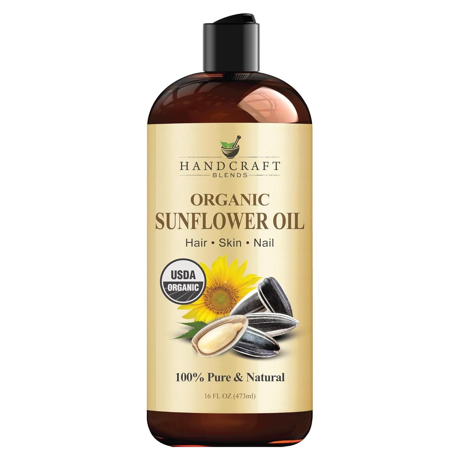 Aceite de Girasol Orgánico USDA Handcraft Blends 473 ml - Puro y Natural