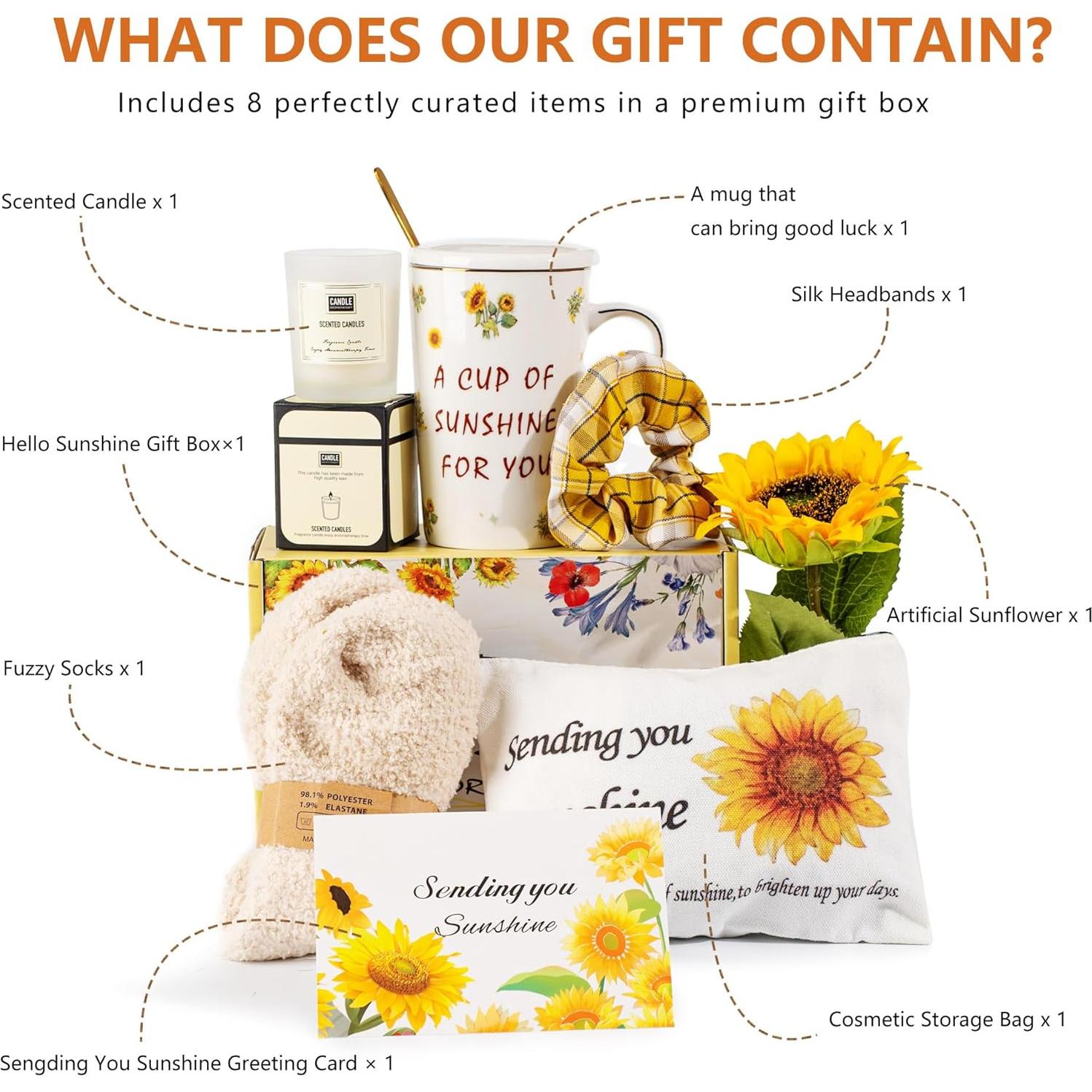 Caja de Regalo TOYIYAR de Cuidado Personal Amarillo Mediana