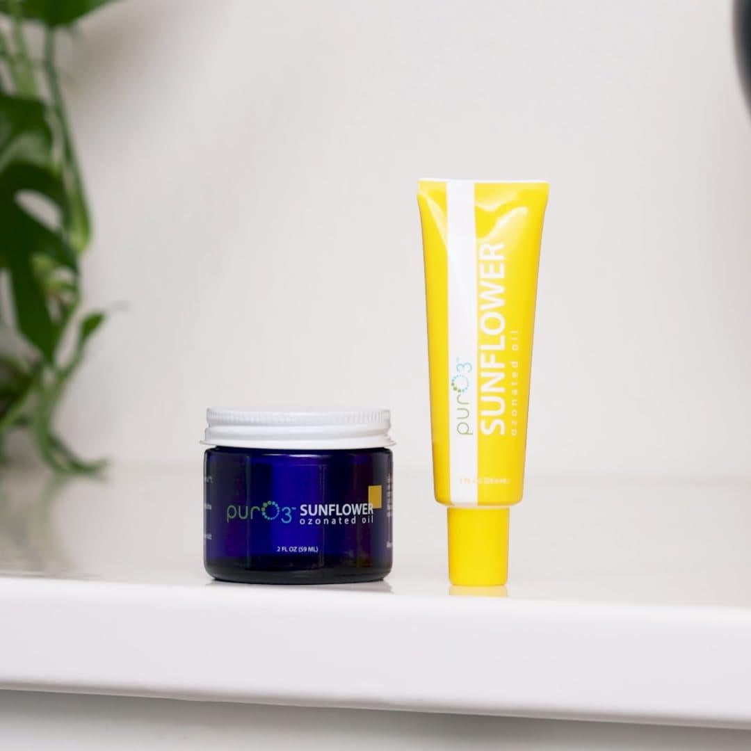 Aceite Ozonizado de Girasol PurO3 - Cuidado de la Piel 2x28.35g