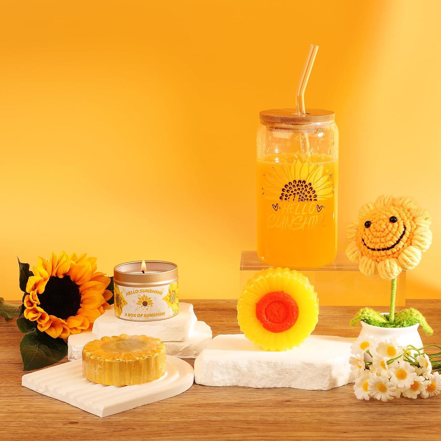 Canasta de Regalo de Girasol DORBOKER 15 Piezas Bienestar