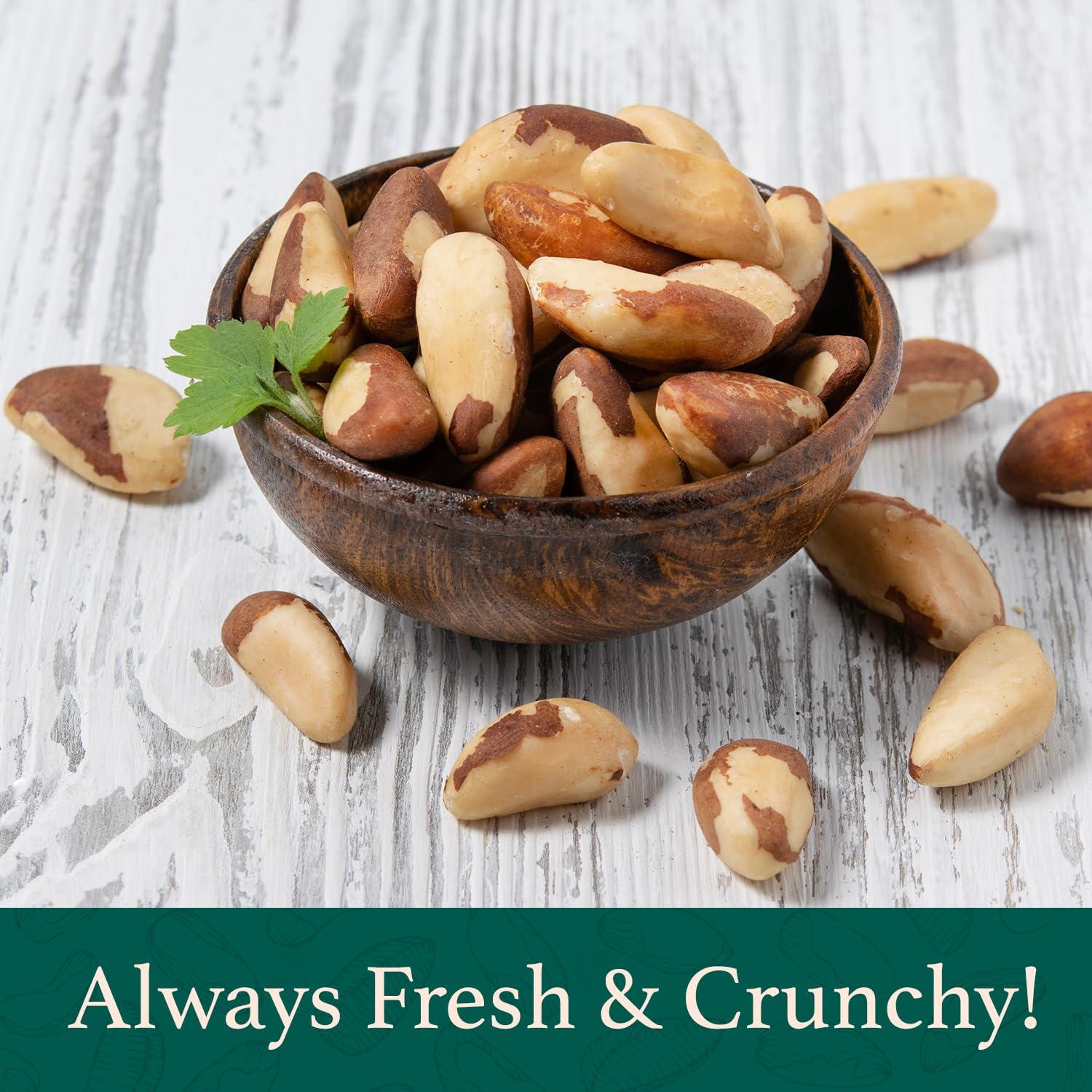 Nueces de Brasil Crudas 454 g | Veganas y Sin Gluten | Bolsa Reutilizable