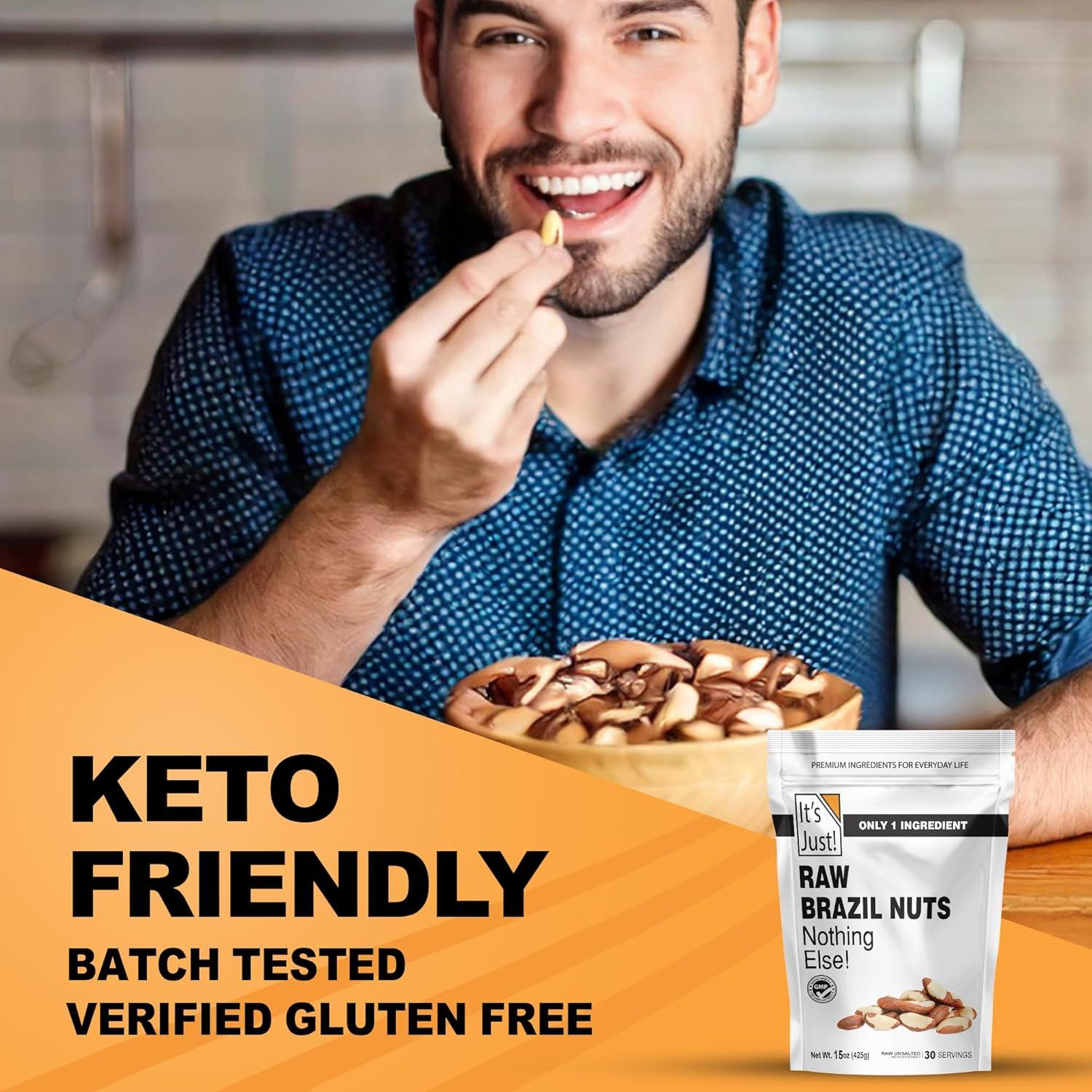 Nueces de Brasil Crudas Es Solo 0.91kg Sin Sal Veganas