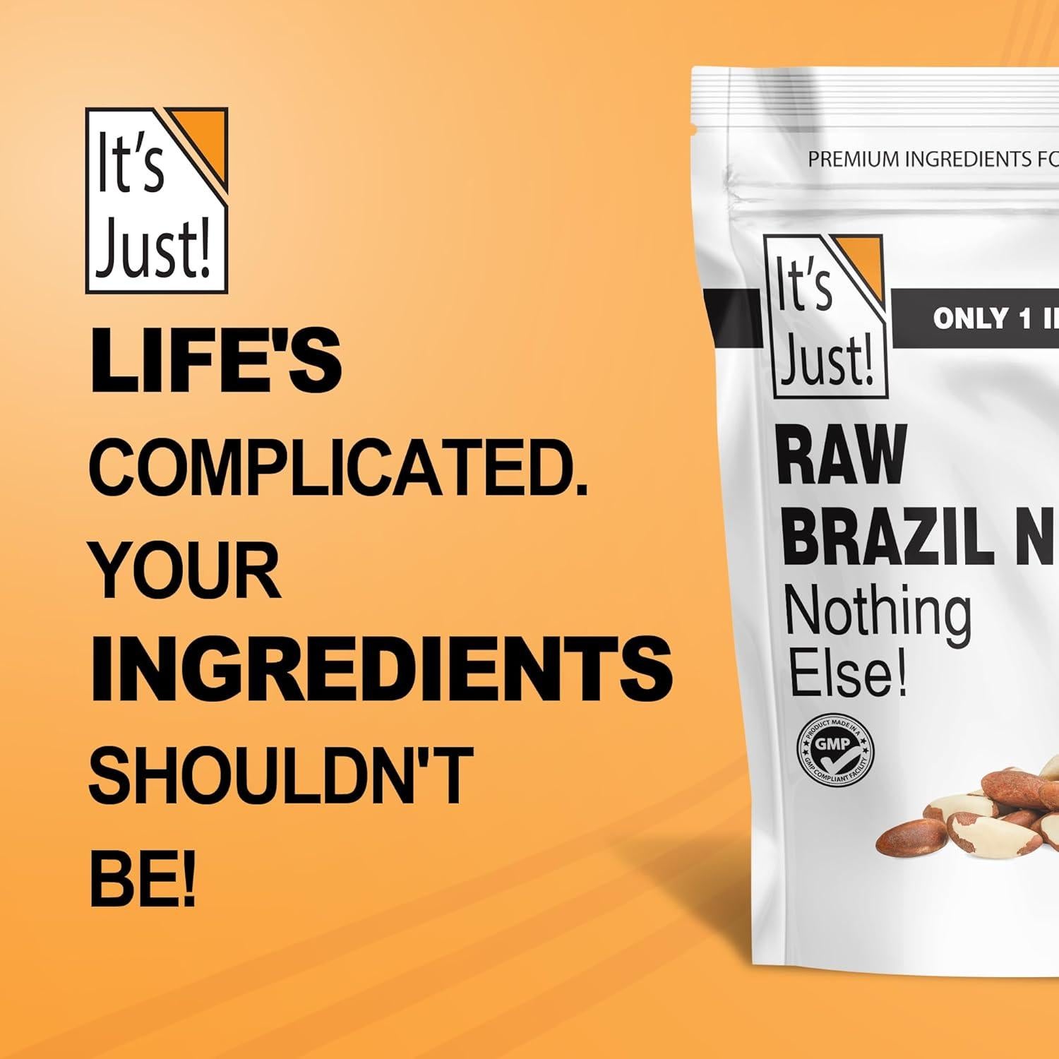 Nueces de Brasil Crudas Es Solo 0.91kg Sin Sal Veganas