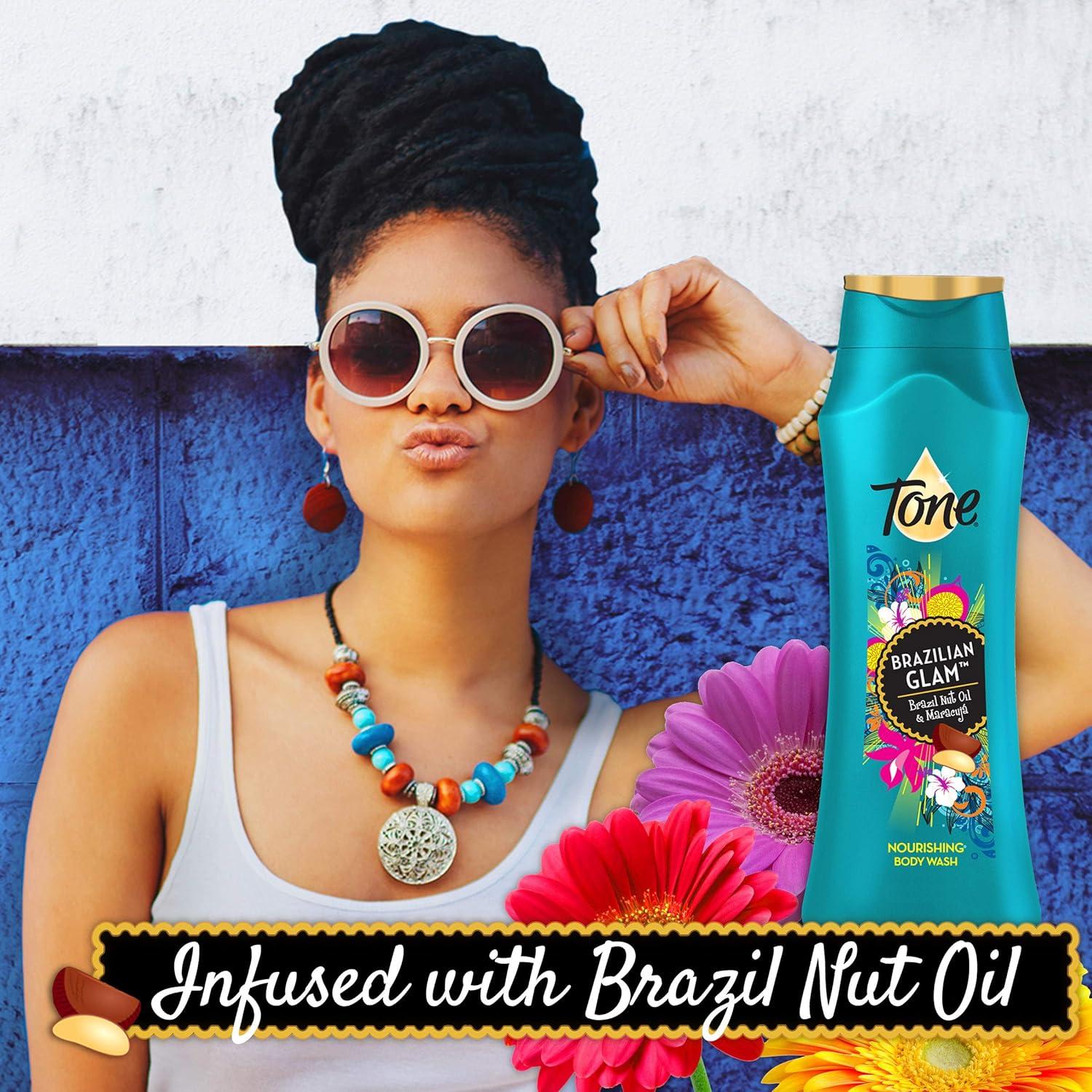 Gel de Ducha Tone Glamour Brasileño 532ml (Paquete de 6)