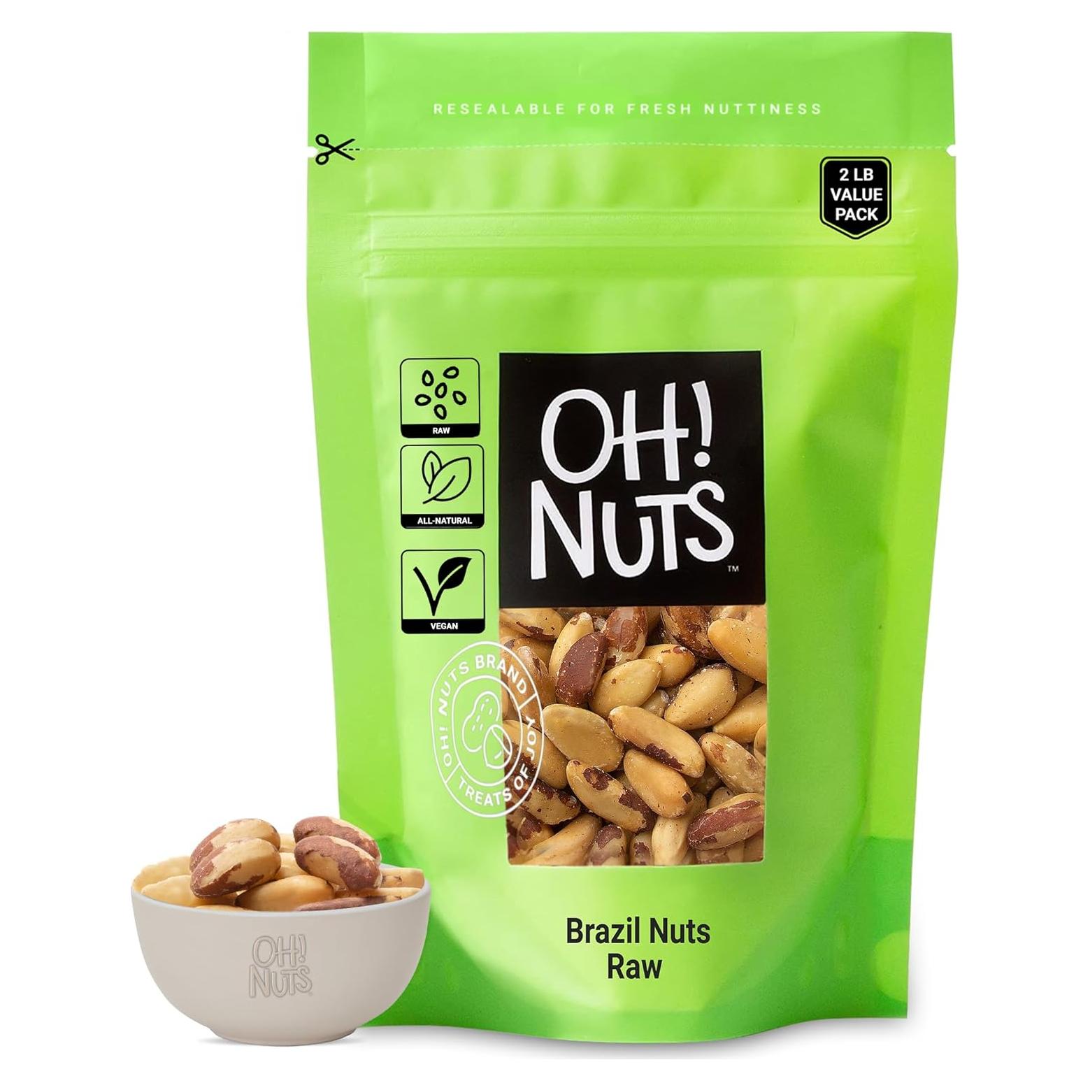 Nueces de Brasil Crudas Oh! Nuts® 0.91 kg Sin Cáscara