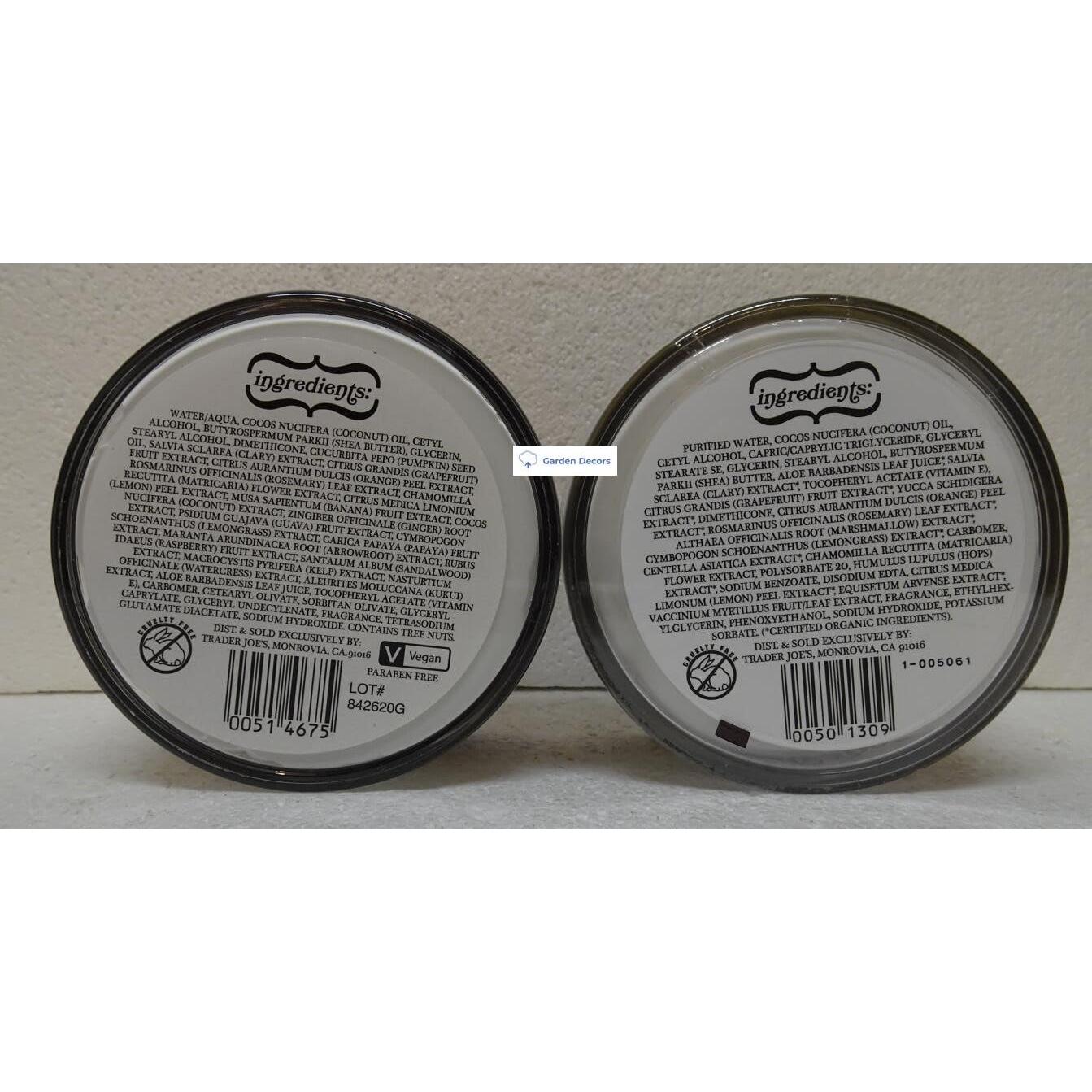 Mantequilla Corporal Trader Joe's Calabaza y Coco 454g (2 Tarros)