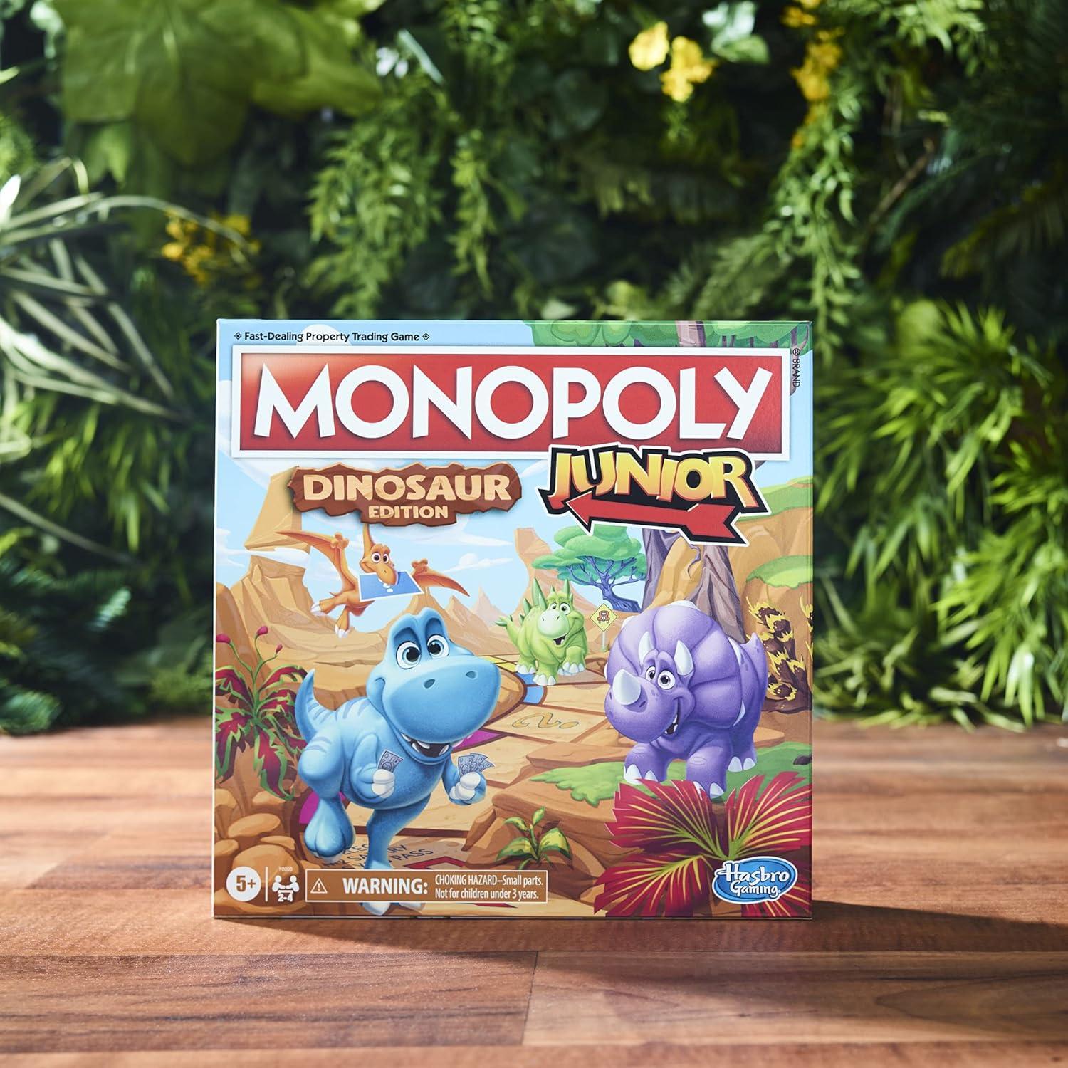 Monopoly Junior Dinosaurio Hasbro Juego de Mesa 2-4 Jugadores