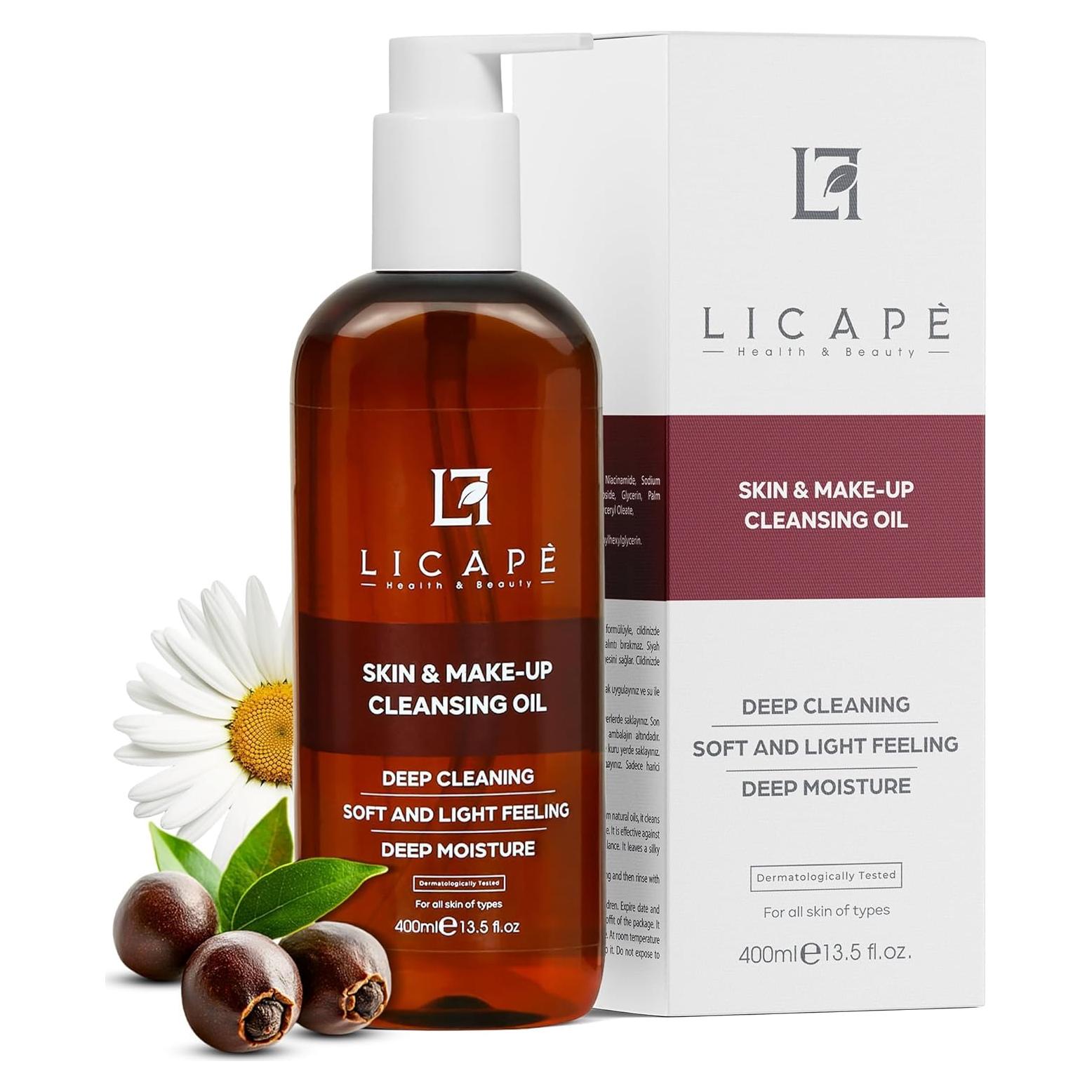 Aceite Desmaquillante Doble Fase Licape 400ml Niacinamida