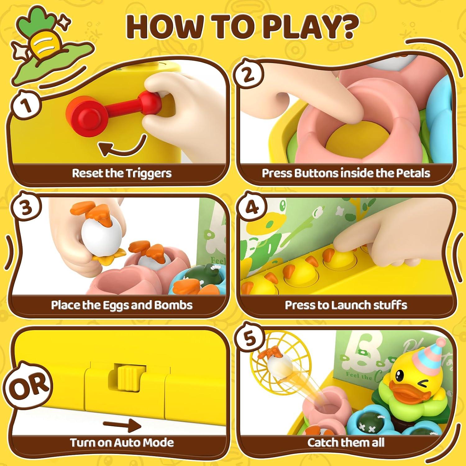 Juego B.Duck Rebote y Captura para Niños 3 a 10 Años