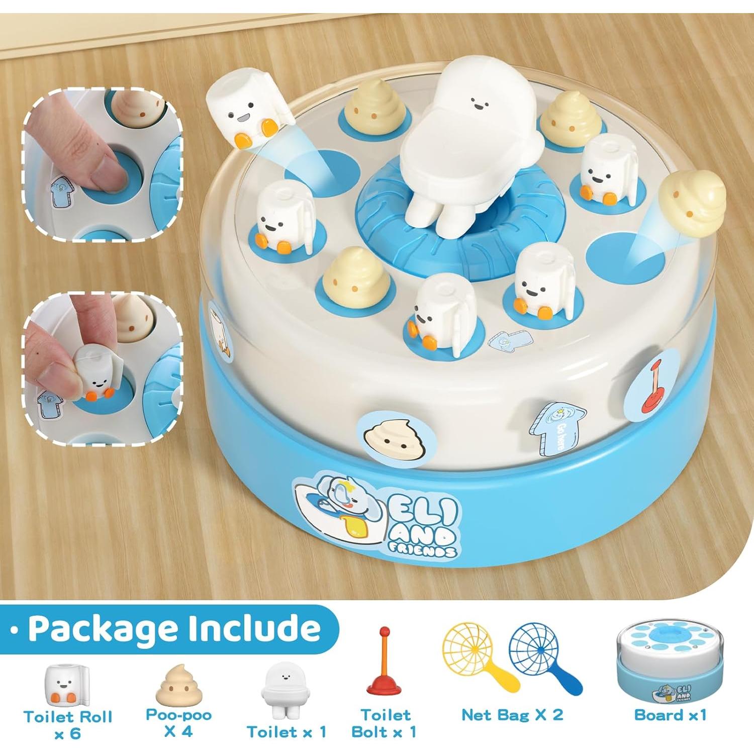 Juego de Mesa Inodoro Giratorio BLF FUN para Niños 3 a 6 Años