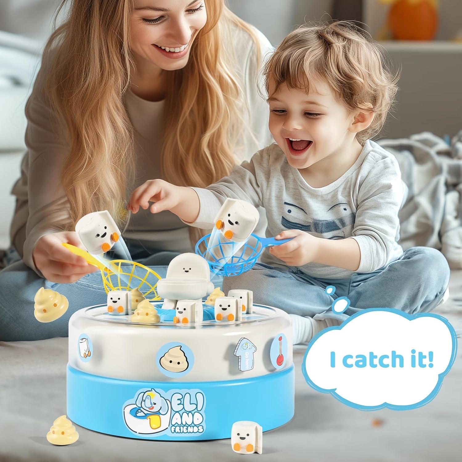 Juego de Mesa Inodoro Giratorio BLF FUN para Niños 3 a 6 Años