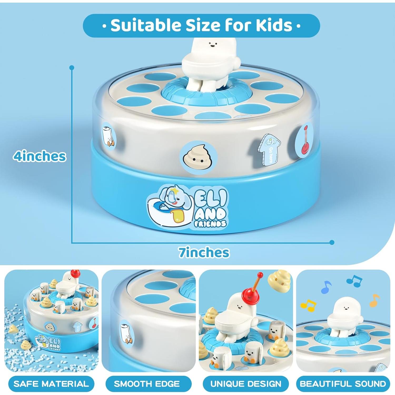 Juego de Mesa Inodoro Giratorio BLF FUN para Niños 3 a 6 Años