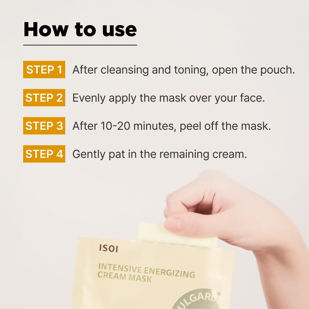 Mascarilla de Tela ISOI Energizante para Elasticidad y Hidratación