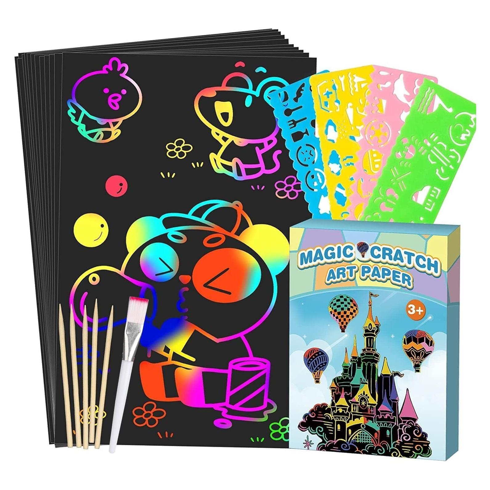 Conjunto de Arte Rascable Smasiagon 60 Piezas para Niños