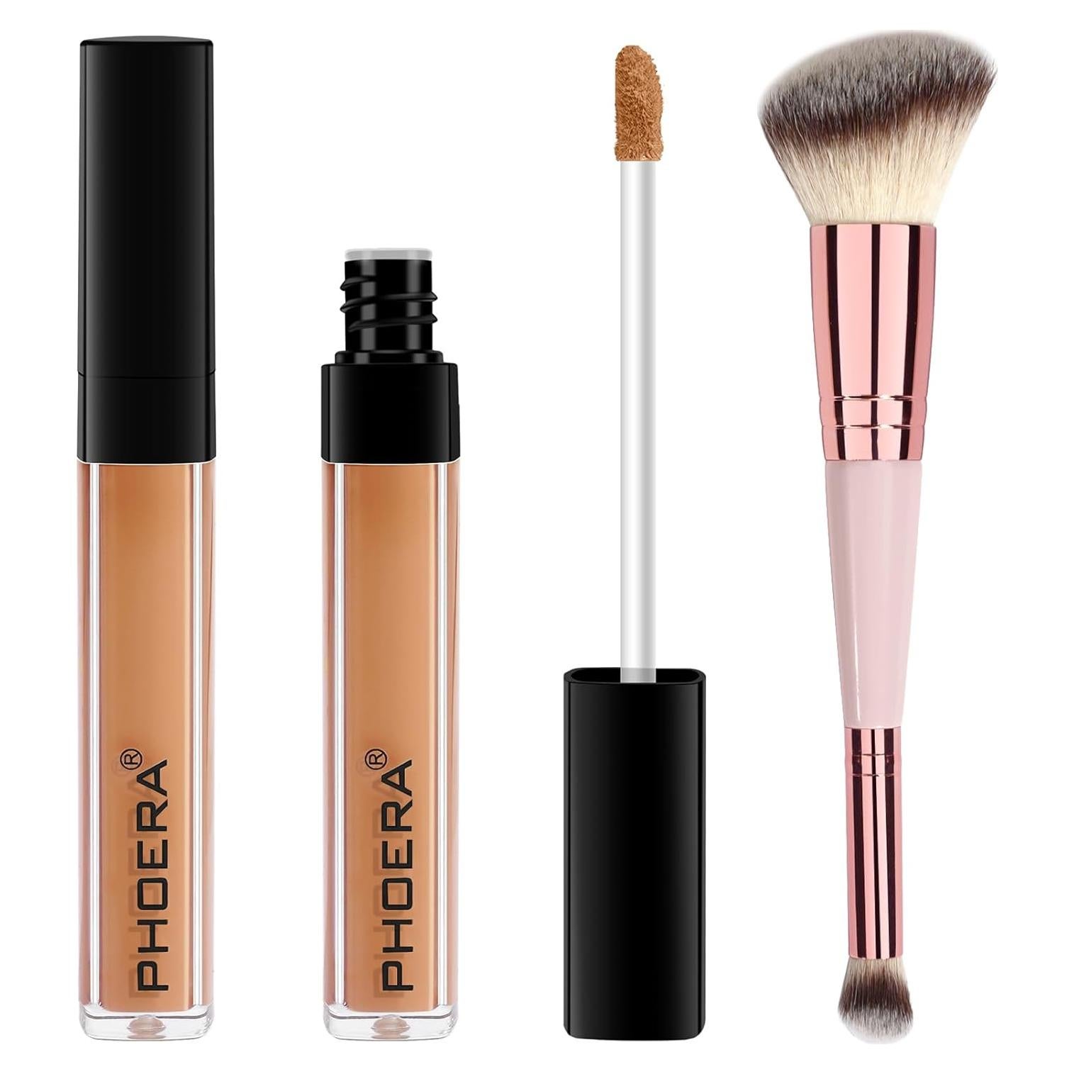 Corrector Líquido PHOERA 28.35g Castaño Cobertura Completa