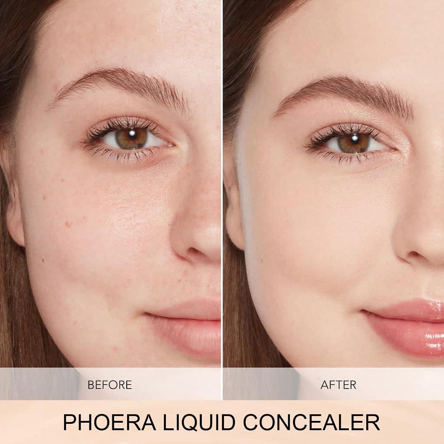 Corrector Líquido PHOERA 28.35g Castaño Cobertura Completa