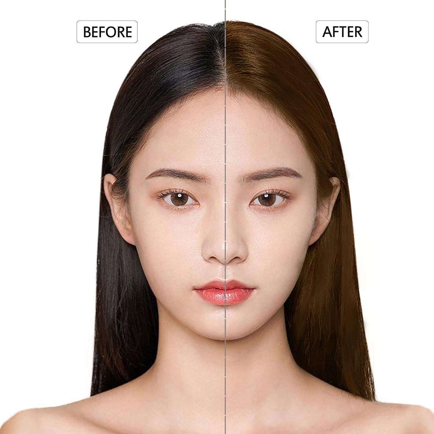 Champú para Teñir Cabello Castaño Claro Onilyua 500ml 3 en 1