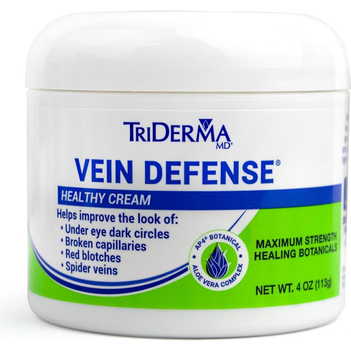 Crema Vein Defense TriDerma 113.4 g - Alivio Venas Araña