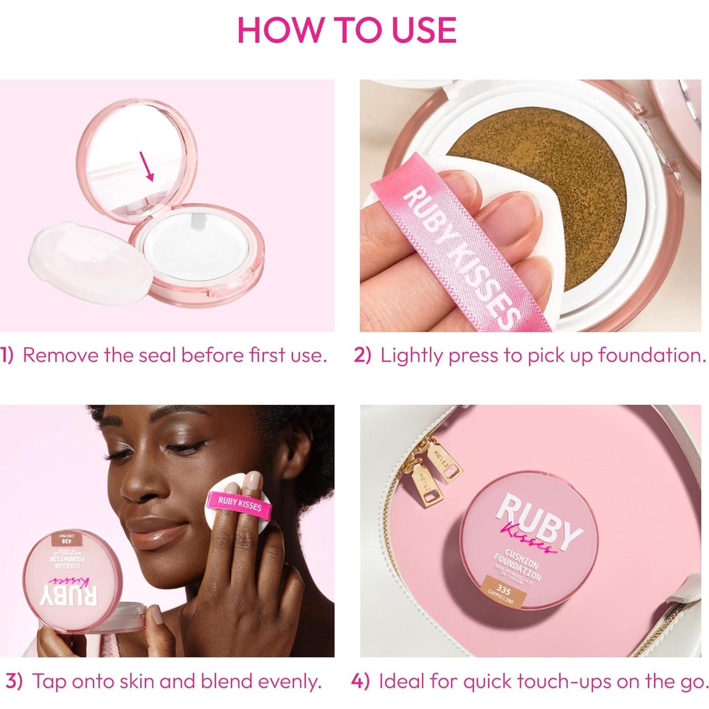 Base de Maquillaje Ruby Kisses Cushion 14.79g - Cobertura Completa