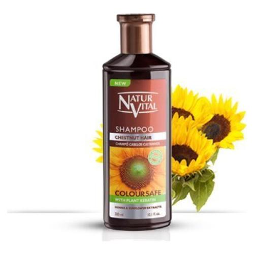 Champú Henna Castaño Natural 300 ml - Brillo y Color