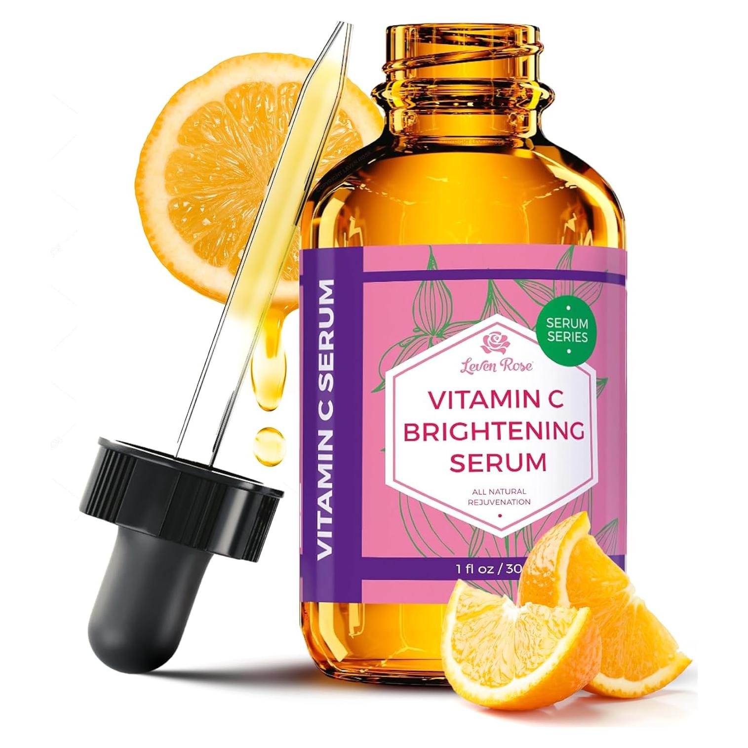 Suero Iluminador de Vitamina C Leven Rose 29.57 ml Antienvejecimiento