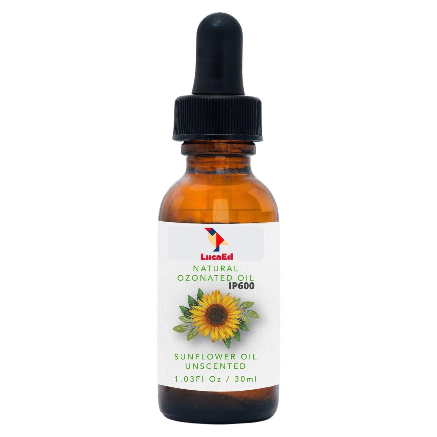 Aceite de Girasol Ozonizado LucaEd 30ml - Hidratante Piel y Uñas