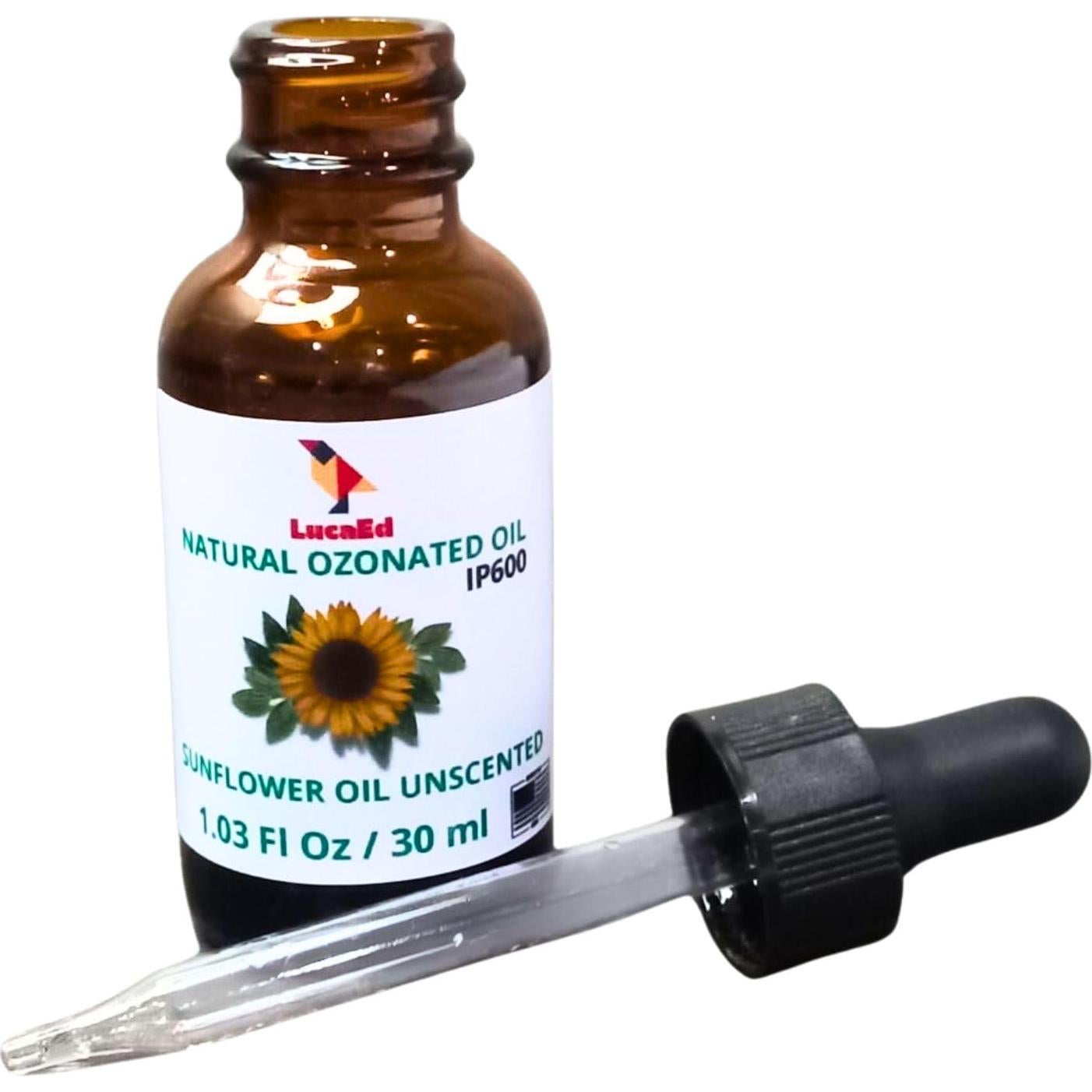 Aceite de Girasol Ozonizado LucaEd 30ml - Hidratante Piel y Uñas