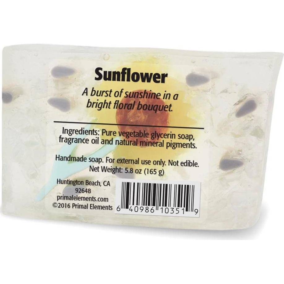 Jabón de Glicerina Primal Elements Girasol 163g Vegano