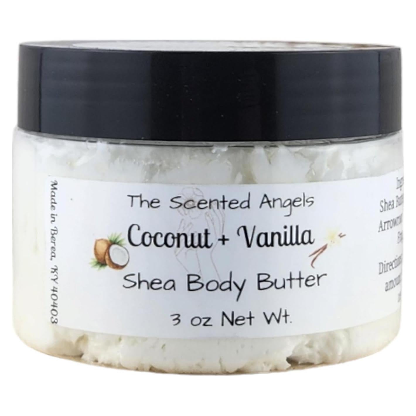 Crema Corporal Hidratante Loción de Manteca de Karité 85g Coco Vainilla