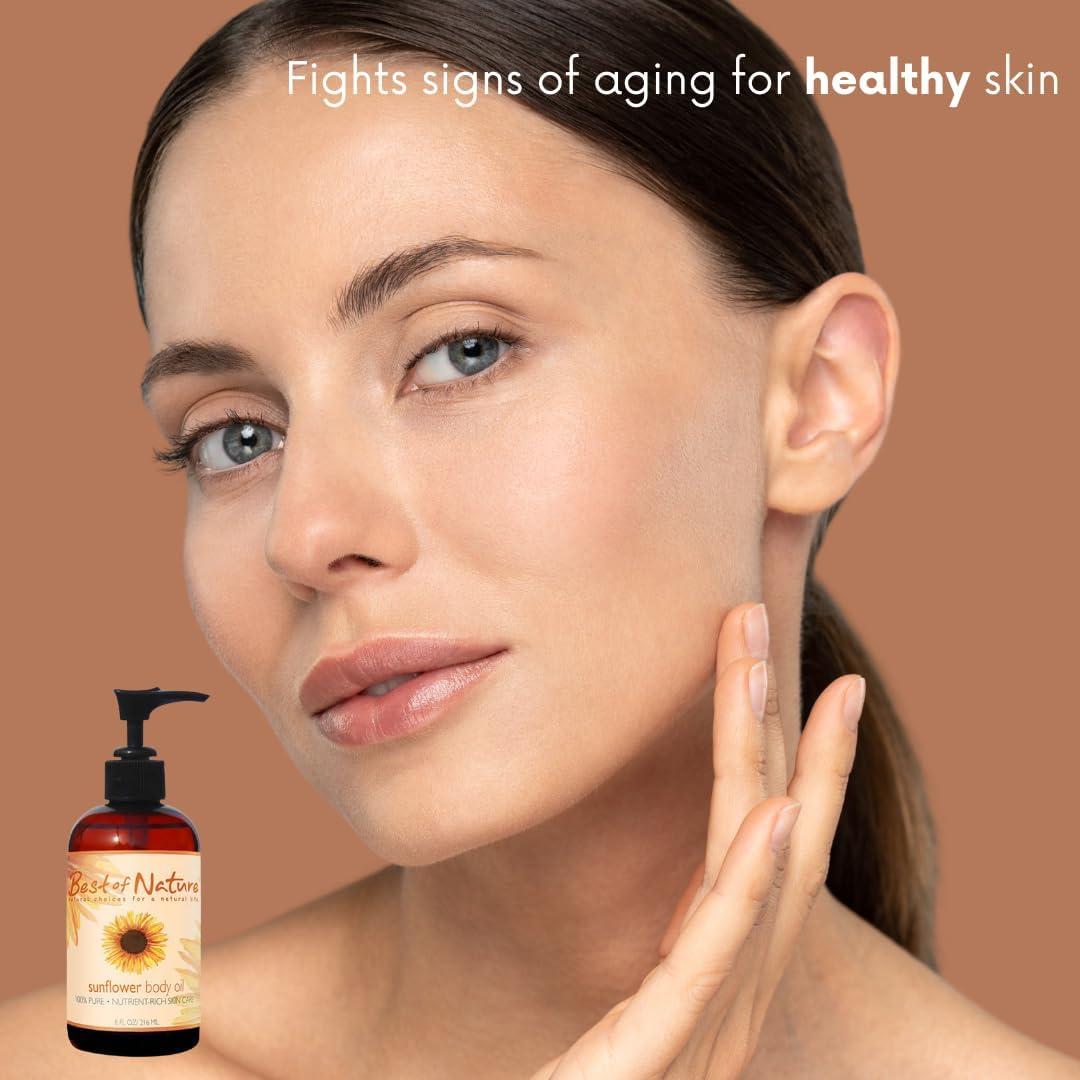 Aceite de Masaje de Girasol Puro 1.89 L Lo Mejor de la Naturaleza