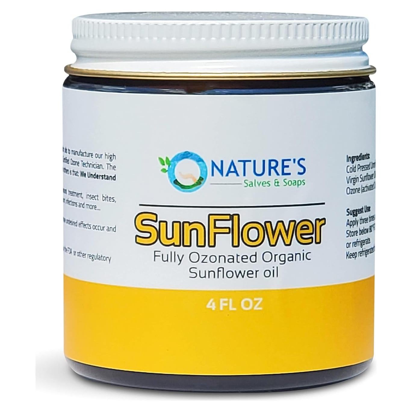 Aceite de Girasol Orgánico Ozonizado Nature's Salves 118 ml