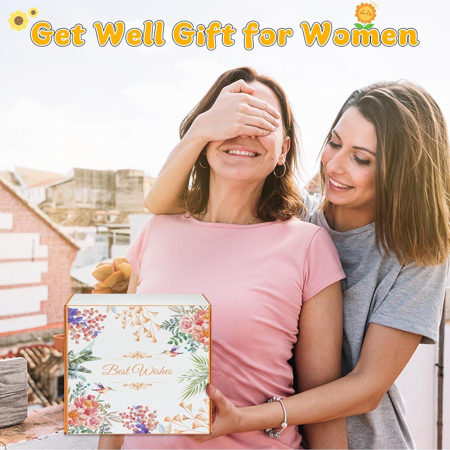 Cesta de Regalo Girasol MUFEIRUO con Manta y Taza Térmica