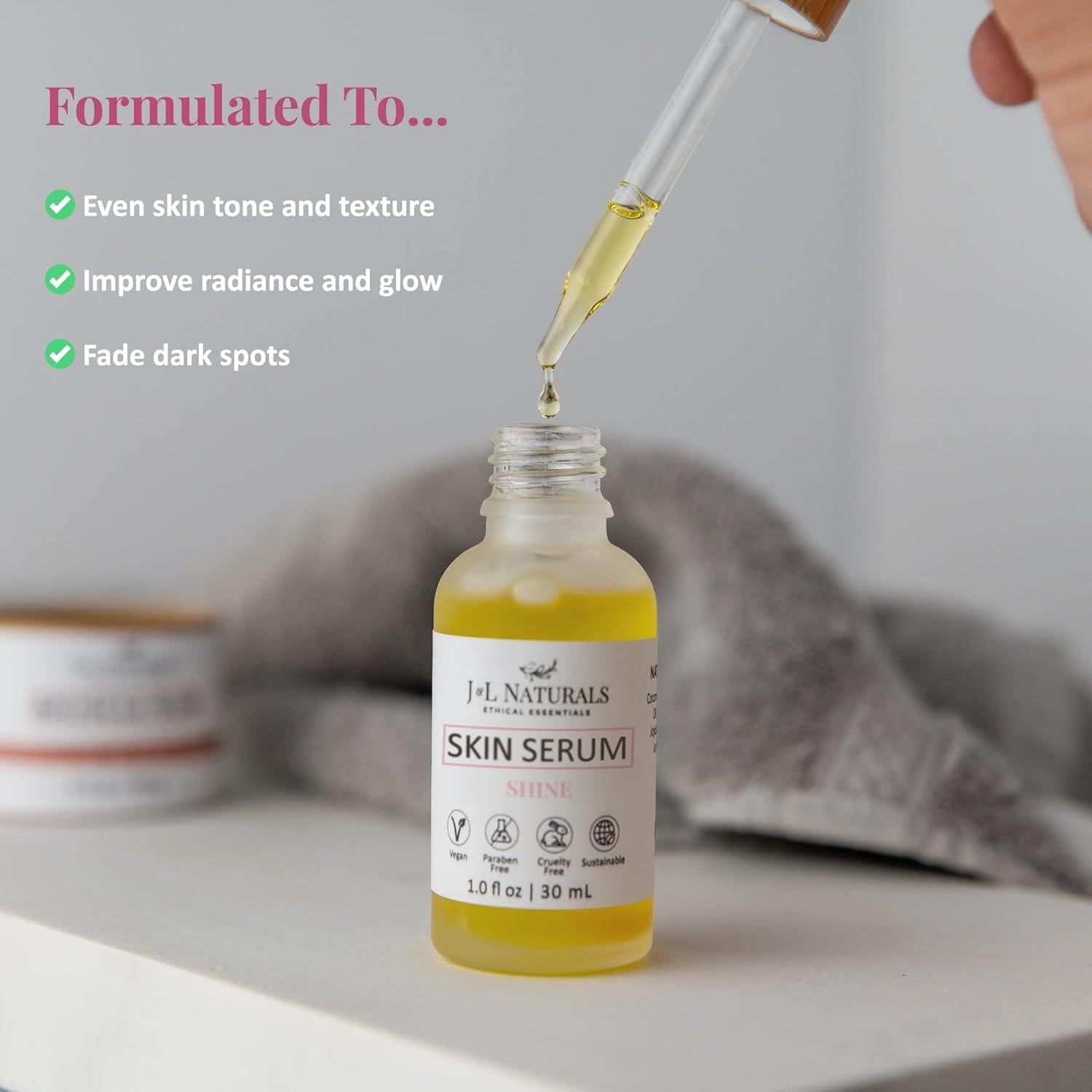 Aceite Facial y Corporal J&L Naturals 29.57 ml x 2 - Hidratante y Calmante