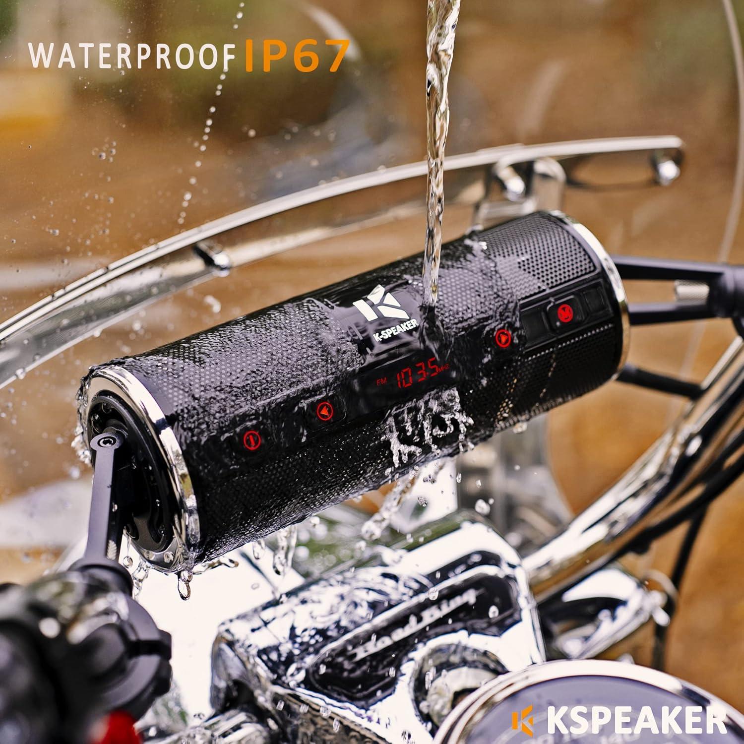 Altavoces Bluetooth Impermeables KSPEAKER K2BL 3" para Moto